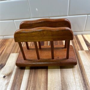 VTG Teak Napkin Holder